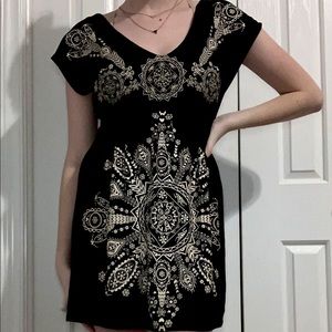 Patterned swim suit cover up